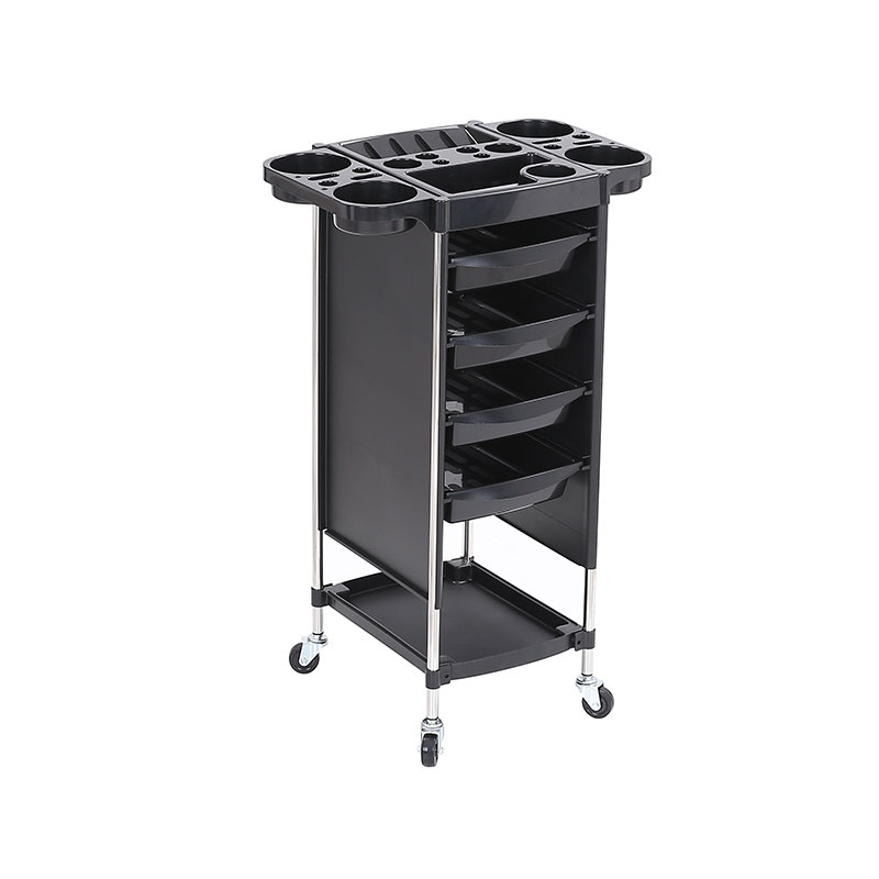 قفسه چرخ دستی سالن آرایش مو HZ2029Z با میز کار