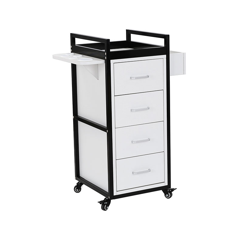 چرخ دستی سالن زیبایی HZ2069BK / HZ2069W مشکی و طلایی