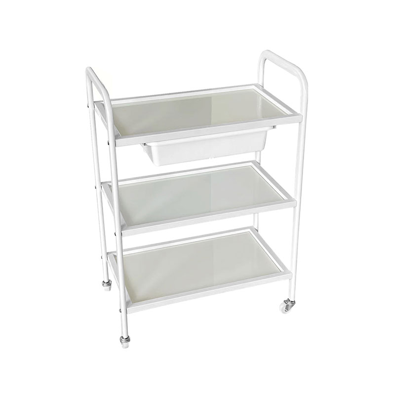 HZ2002BZ / HZ2002Z چرخ دستی سالن نورد، سینی شیشه ای و قاب فلزی