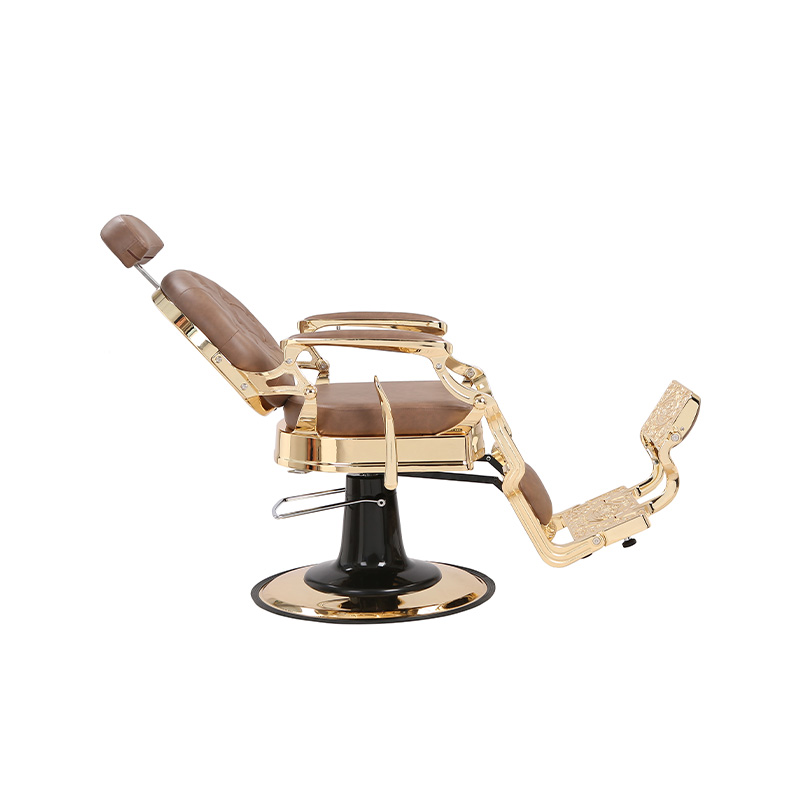 صندلی آرایشگری HZ8799B-K / HZ8799B-R / HZ8799G-R / HZ8799H-Z مشکی با قاب طلایی