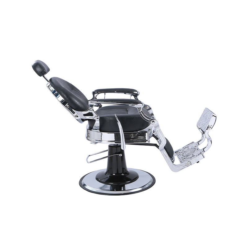 HZ8799C صندلی تکیه دار با الگوی عمودی کلاسیک مشکی با کوسن مربعی ضخیم شده