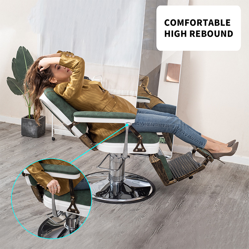 صندلی آرایشگر لینکلن HZ8753BK / HZ8753GR / HZ8753RD مشکی قدیمی