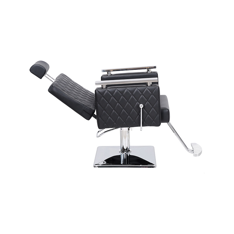 HZ8803D صندلی سالنی تکیه گاه چهارگوش الماس مشکی