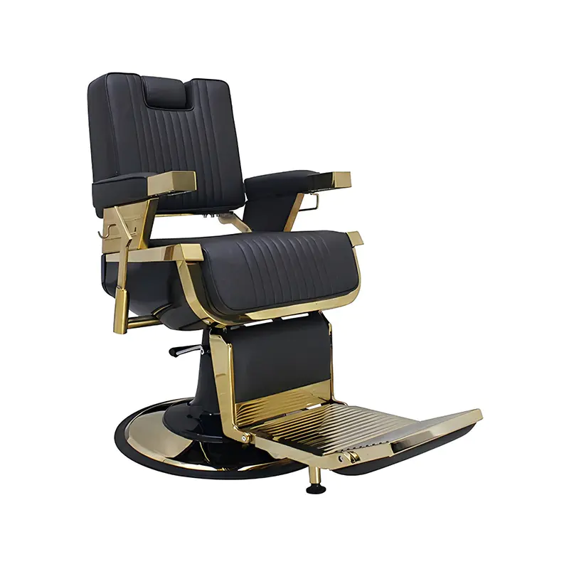 صندلی آرایشگری HZ8740GD / HZ8740DZ / HZ8740DB سیاه و سفید کلاسیک یکپارچهسازی با سیستمعامل سبک لینکلن