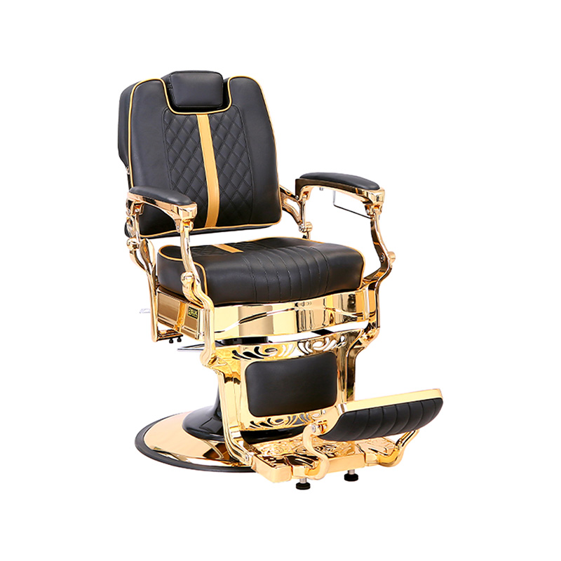 صندلی آرایشگر قدیمی قابل تنظیم HZ87104 به سبک صنعتی با قاب فلزی محکم