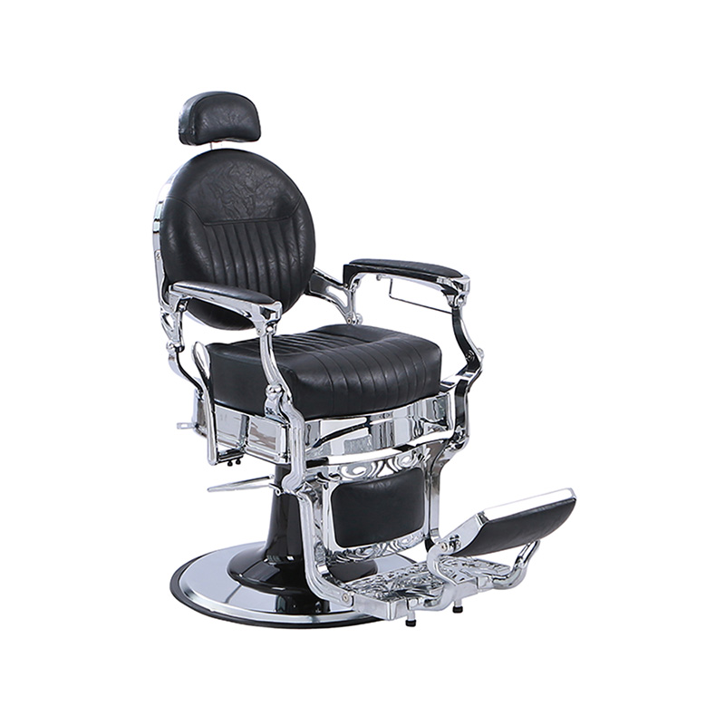 HZ8799C صندلی تکیه دار با الگوی عمودی کلاسیک مشکی با کوسن مربعی ضخیم شده