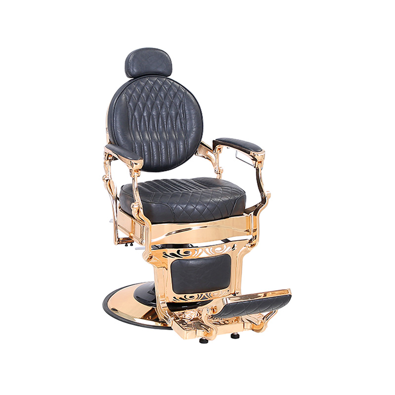صندلی آرایشگری رترو چهارخانه مشکی HZHZ8799E